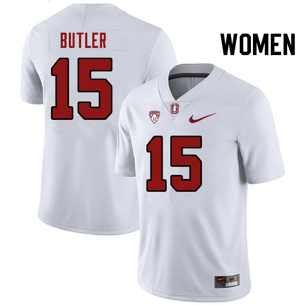 Women #15 Ryan Butler Stanford Cardinal College Football Jerseys Stitched Sale-White